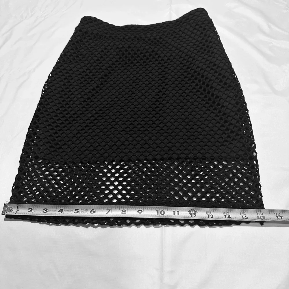 ❤️ 3/$20 ❤️ Whimsygoth Black Mesh Pencil Skirt | Streetwear | Goth XS - Picture 3 of 8
